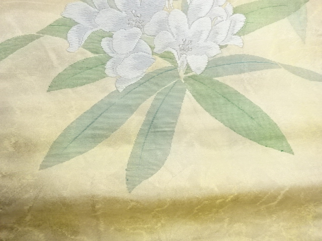  花葉模様織出し名古屋帯